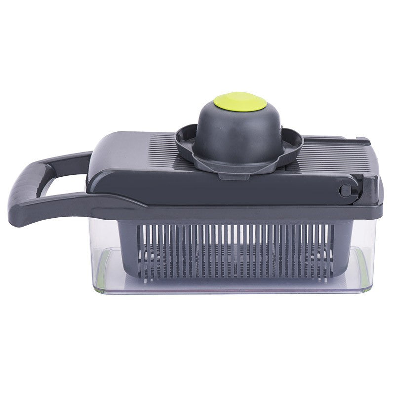 Multifunctional Vegetable Cutter, Hand Crank Roller Grater, Household Kitchen Vegetable Chopper, Slicer Potato Shredder, Vegetable Chopping Artifact, Green