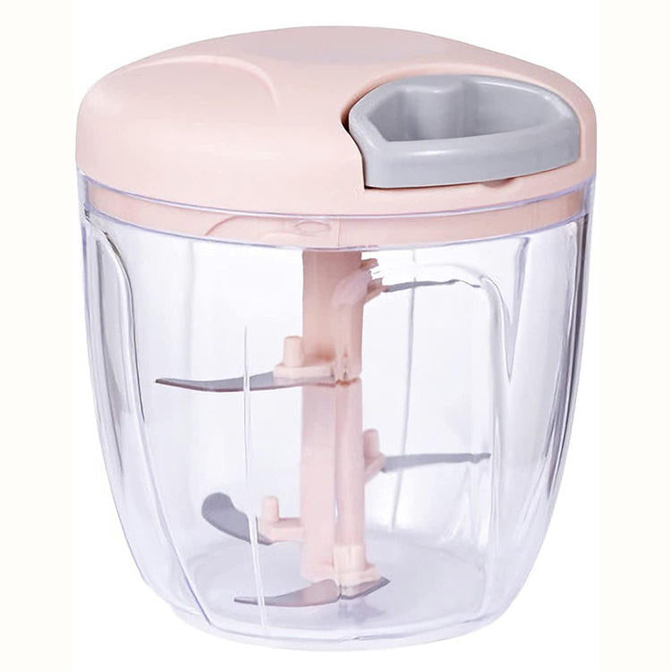 Vegetable and Fruit Manual Onion Dry Fruit Salad Maker Vegetable Quick String Chopper Machine, Cutter – 3 Stainless Steel Blades (470 ml, Grey)