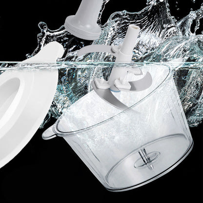 Hand Push 900 ML with 4 Stainless Steel Blades Vegetable & Fruit Chopper  (1 Bowl with LID, 1 cutter 4X Blade, 1 Handle)