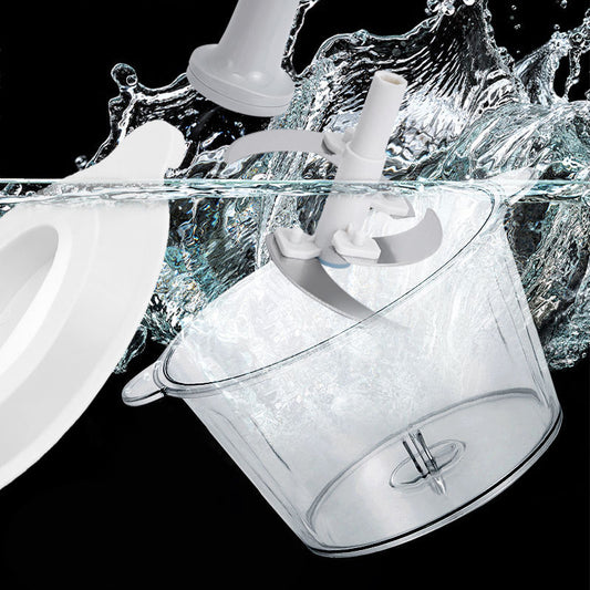 Hand Push 900 ML with 4 Stainless Steel Blades Vegetable & Fruit Chopper  (1 Bowl with LID, 1 cutter 4X Blade, 1 Handle)