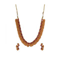 Red Laxmi Coin Temple Choker Set - Vkart