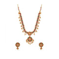 Multicolour Kempu Chain Jewellery Set - Vkart