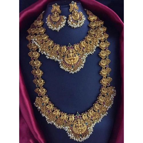 Gold Combo Jewellery Set - Vkart