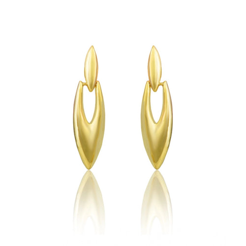 Gold-Tone Mini Office Earrings - Vkart