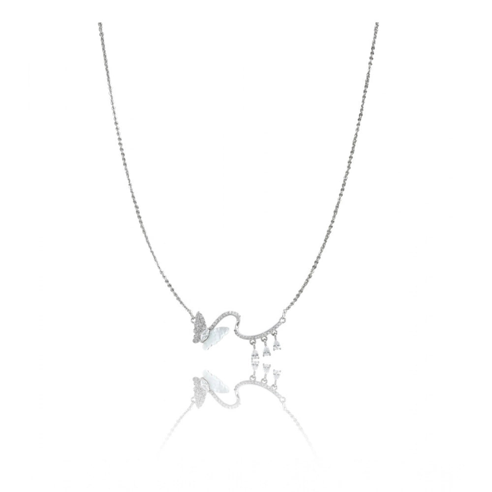 Silver Steel Pendant Chain - Vkart