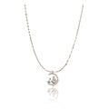 Gold Moon Pendant Steel Chain - Vkart