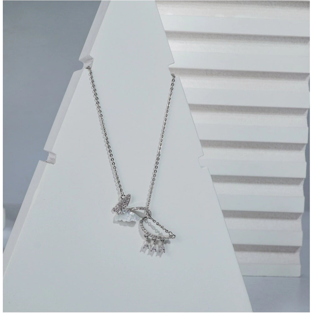 Silver Steel Pendant Chain - Vkart - View 2