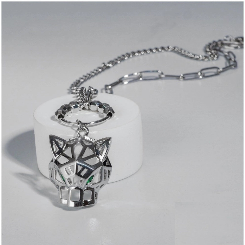 Silver Gen-Z Pendant Steel Chain - Vkart - View 2