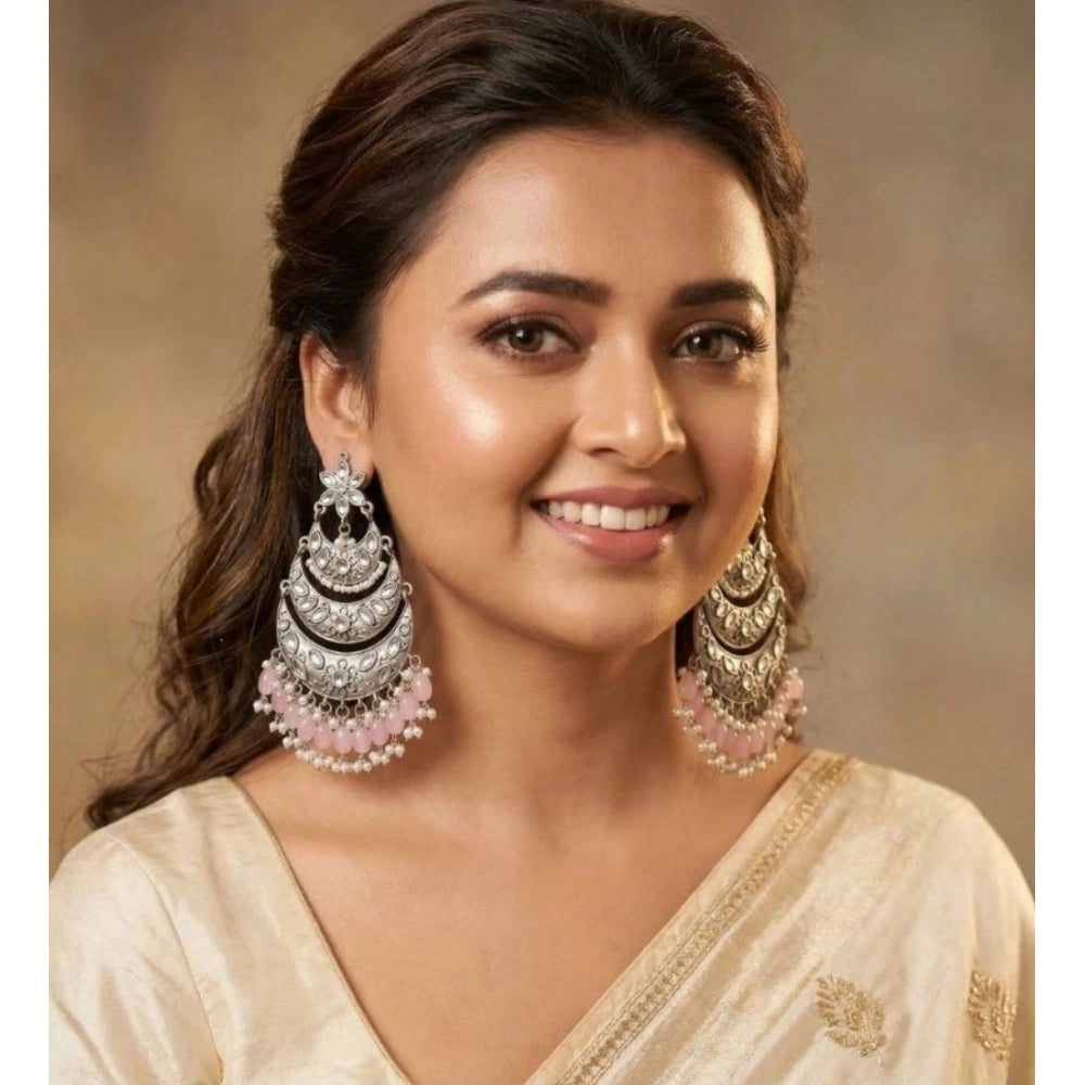 Multicolour Gold-Plated Chandbali Earrings - Vkart