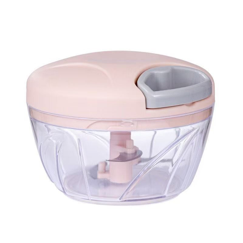 Vegetable and Fruit Manual Onion Dry Fruit Salad Maker Vegetable Quick String Chopper Machine, Cutter – 3 Stainless Steel Blades (470 ml, Grey)