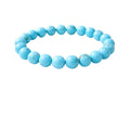 Turquoise 8mm Natural Crystal Bracelet - Vkart