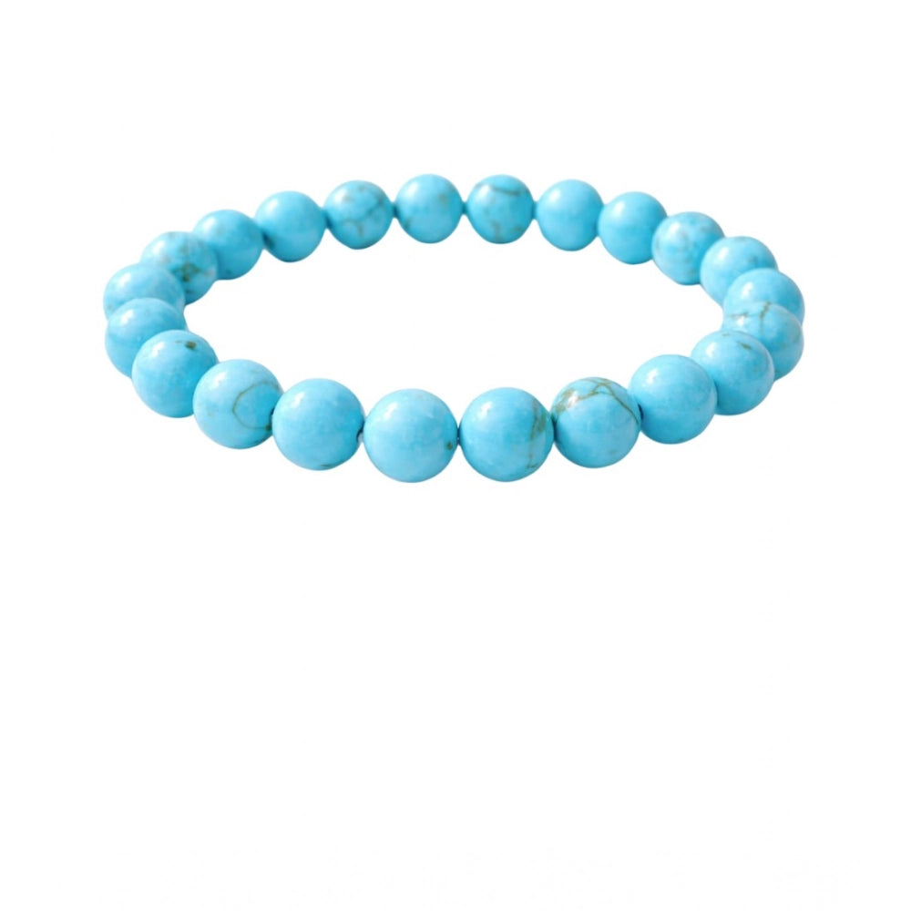 Turquoise 8mm Natural Crystal Bracelet - Vkart