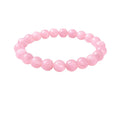 Rose Quartz 8mm Natural Crystal Bracelet - Vkart