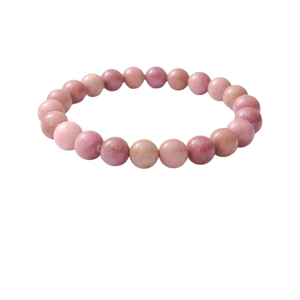 Rhodonite 8mm Natural Crystal Bracelet - Vkart