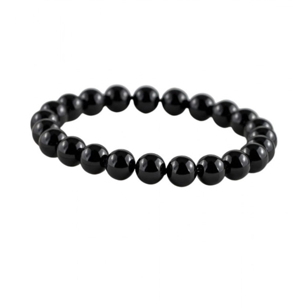 Black Tourmaline 8mm Natural Crystal Bracelet - Vkart