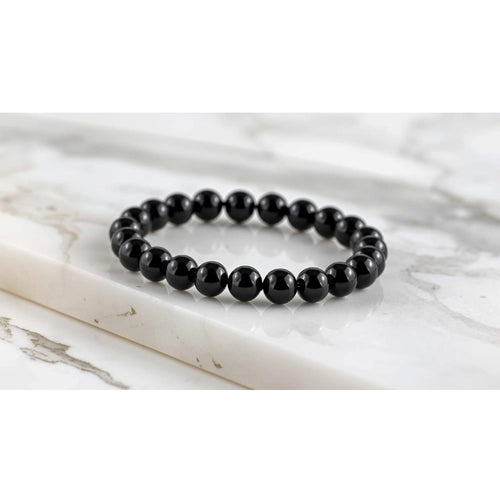Black Tourmaline 8mm Natural Crystal Bracelet - Vkart - View 2