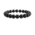 Black Obsidian 8mm Natural Crystal Bracelet - Vkart