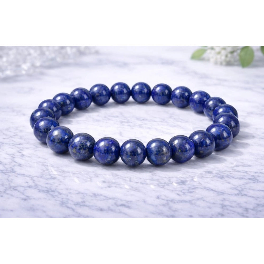 Lapis Lazuli 8mm Natural Crystal Bracelet - Vkart - View 2