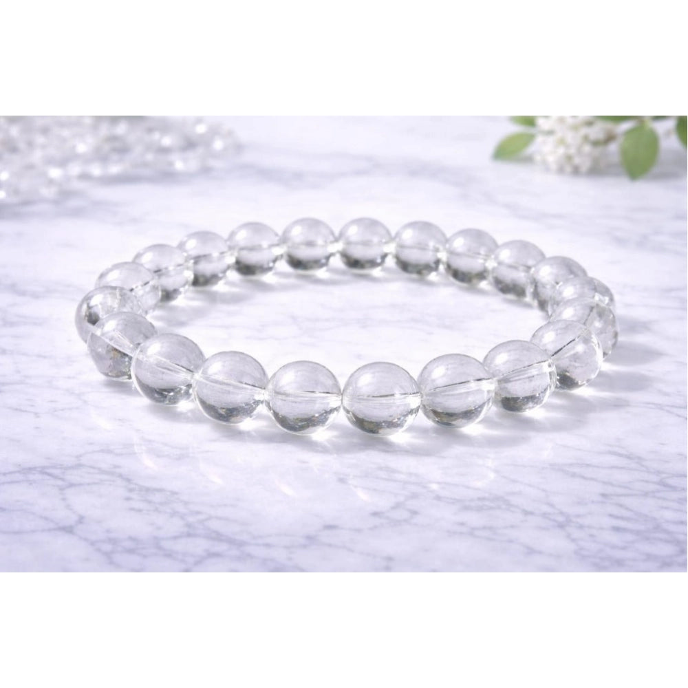 Clear Quartz 8mm Natural Crystal Bracelet - Vkart - View 2