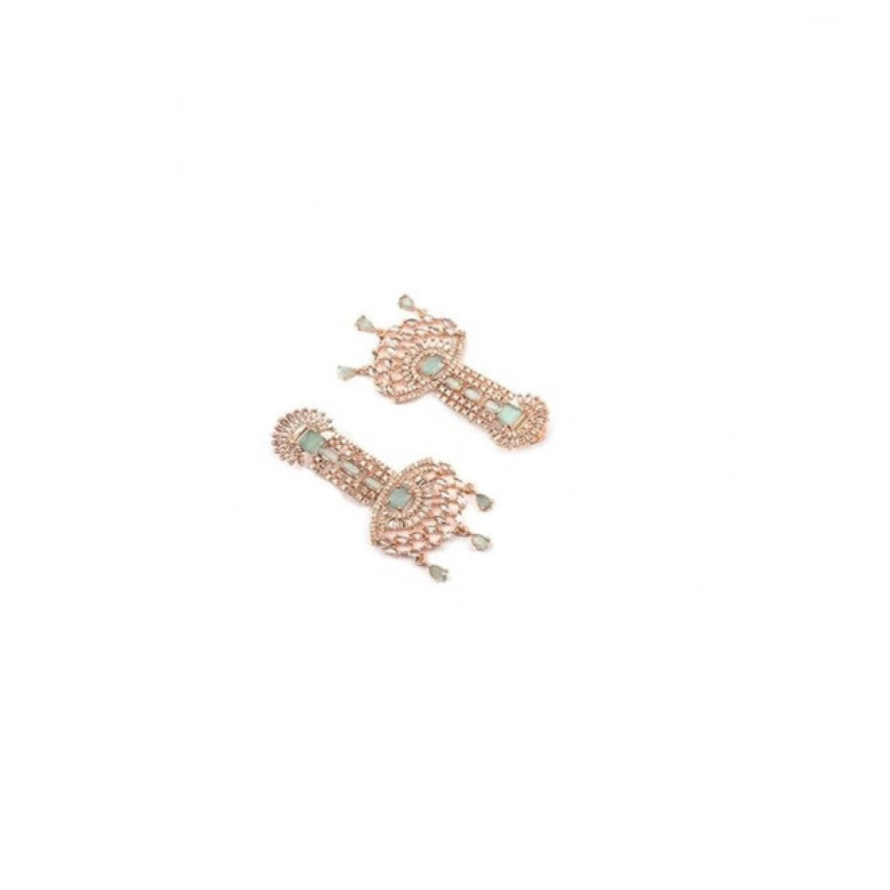 Turquoise Silver-Plated Drop Earrings No. 4 - Vkart - View 5