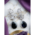 Blue Silver-Plated Drop Earrings No. 5 - Vkart