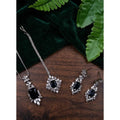 Blue Silver-Plated Pendant Set No. 2 - Vkart