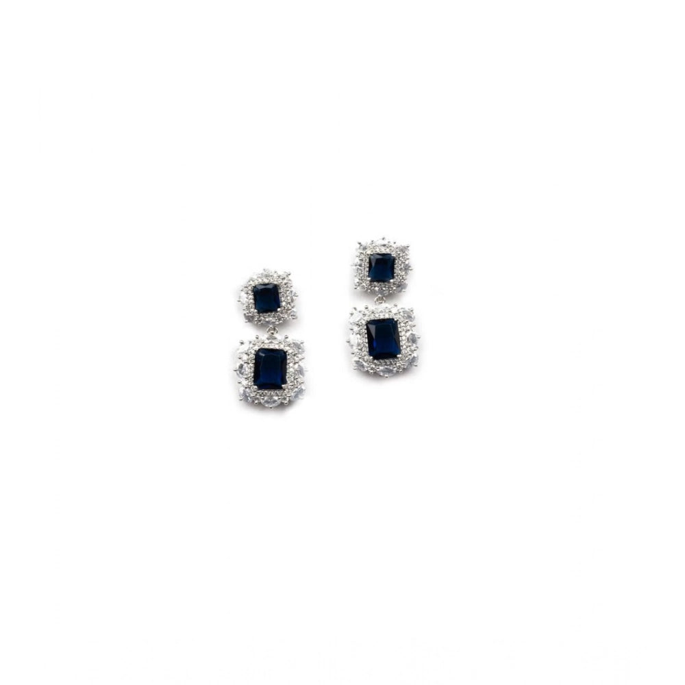 Blue Silver-Plated Pendant Set No. 3 - Vkart - View 5