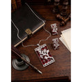 Red Silver-Plated Pendant Set No. 2 - Vkart