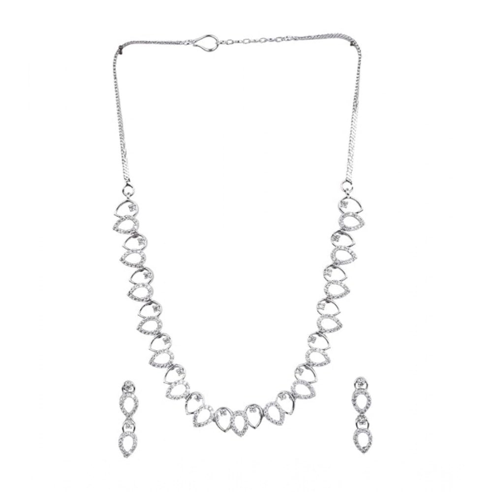 Silver-Plated Necklace Set No. 3 - Vkart - View 2