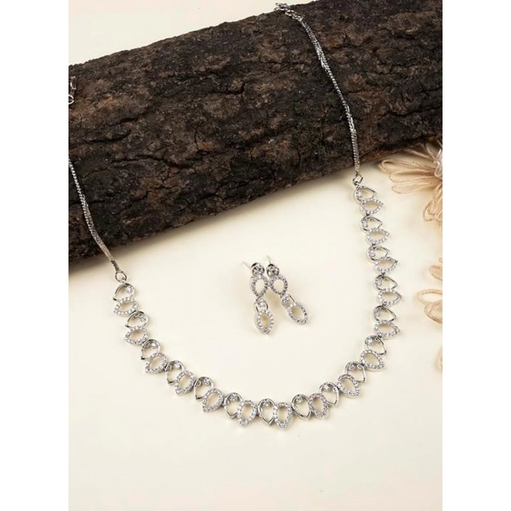 Silver-Plated Necklace Set No. 3 - Vkart - View 3