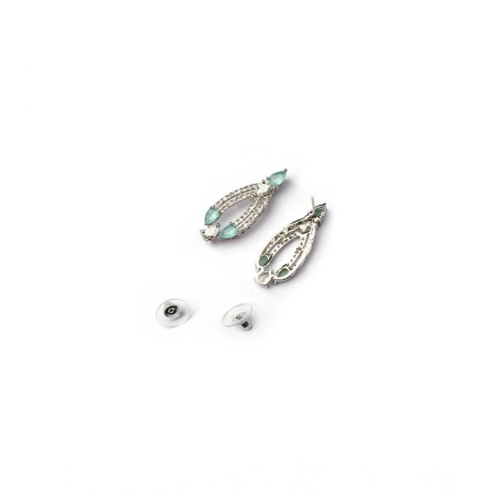 Turquoise Silver-Plated Necklace Set No. 2 - Vkart - View 3