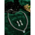Turquoise Silver-Plated Necklace Set No. 3 - Vkart