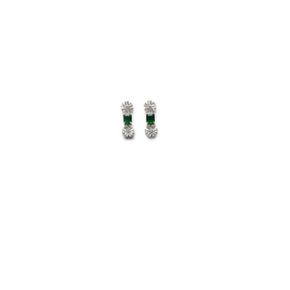 Green Silver-Plated Necklace Set No. 4 - Vkart - View 5