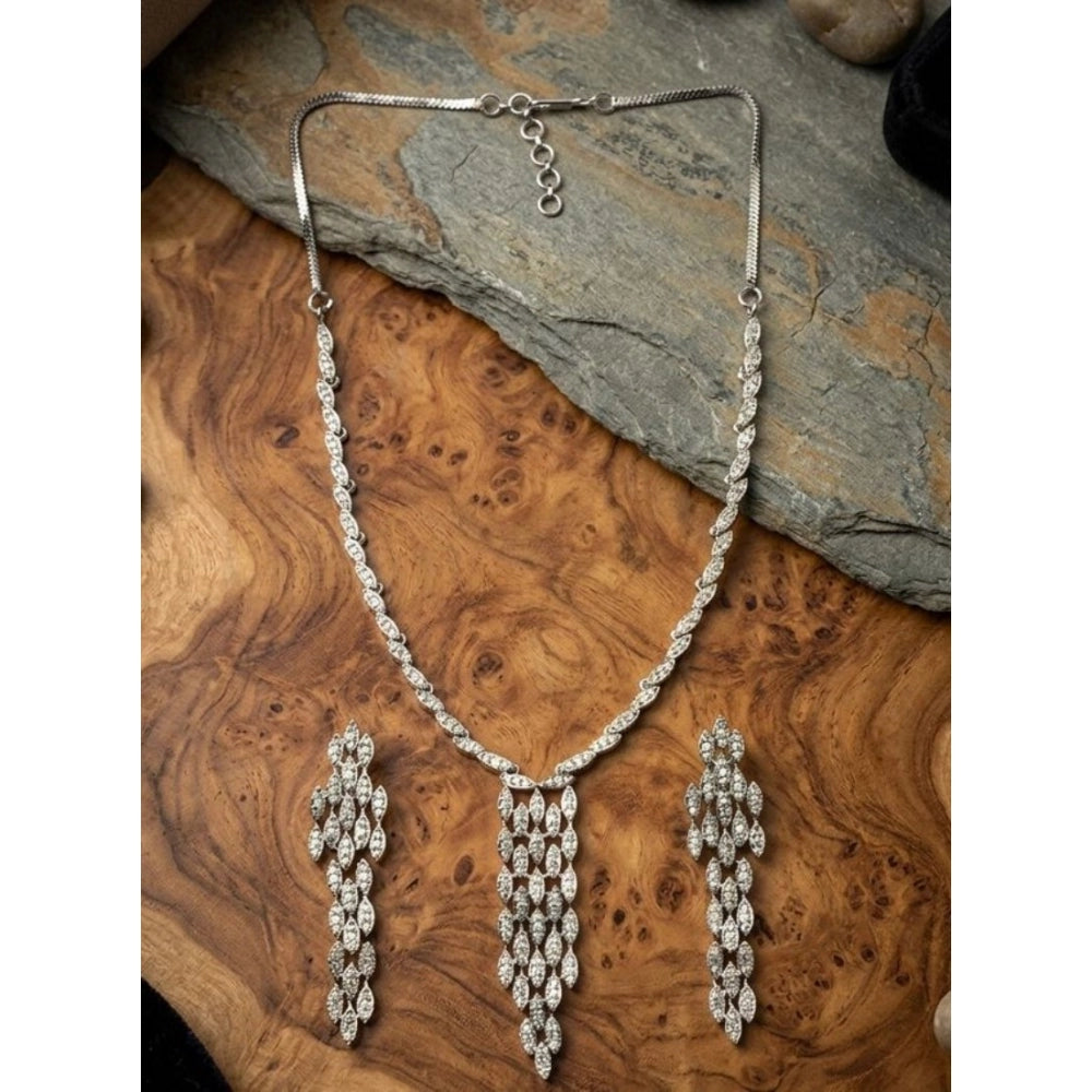 Silver-Plated Necklace Set No. 4 - Vkart