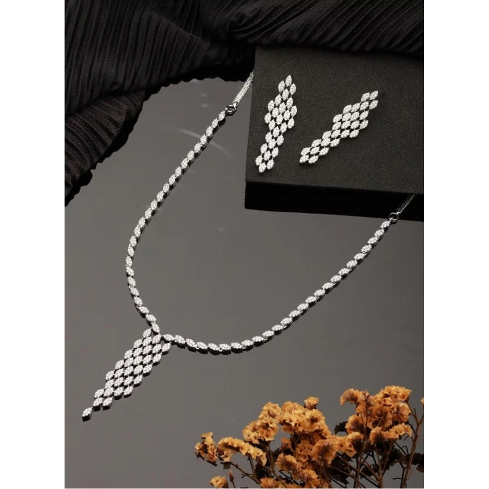 Silver-Plated Necklace Set No. 4 - Vkart - View 3