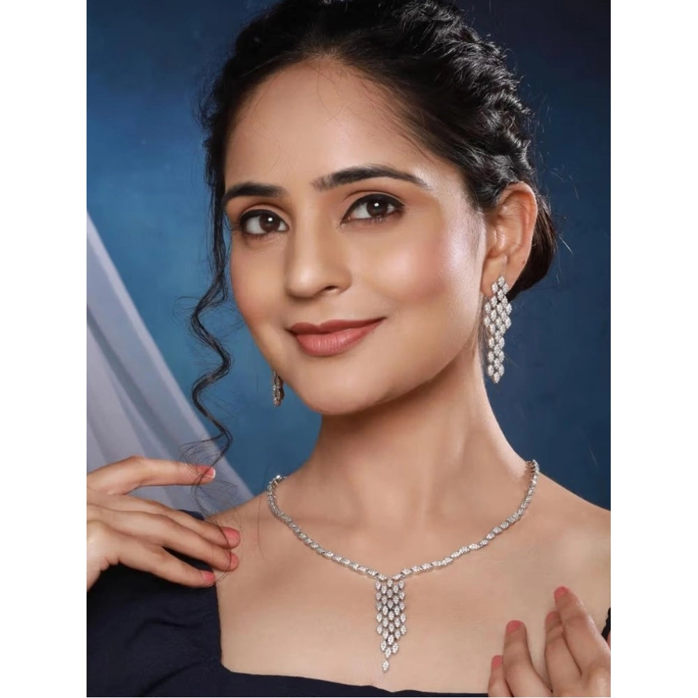 Silver-Plated Necklace Set No. 4 - Vkart - View 4