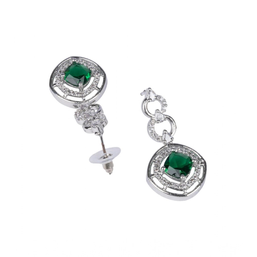 Green Silver-Plated Necklace Set No. 5 - Vkart - View 4