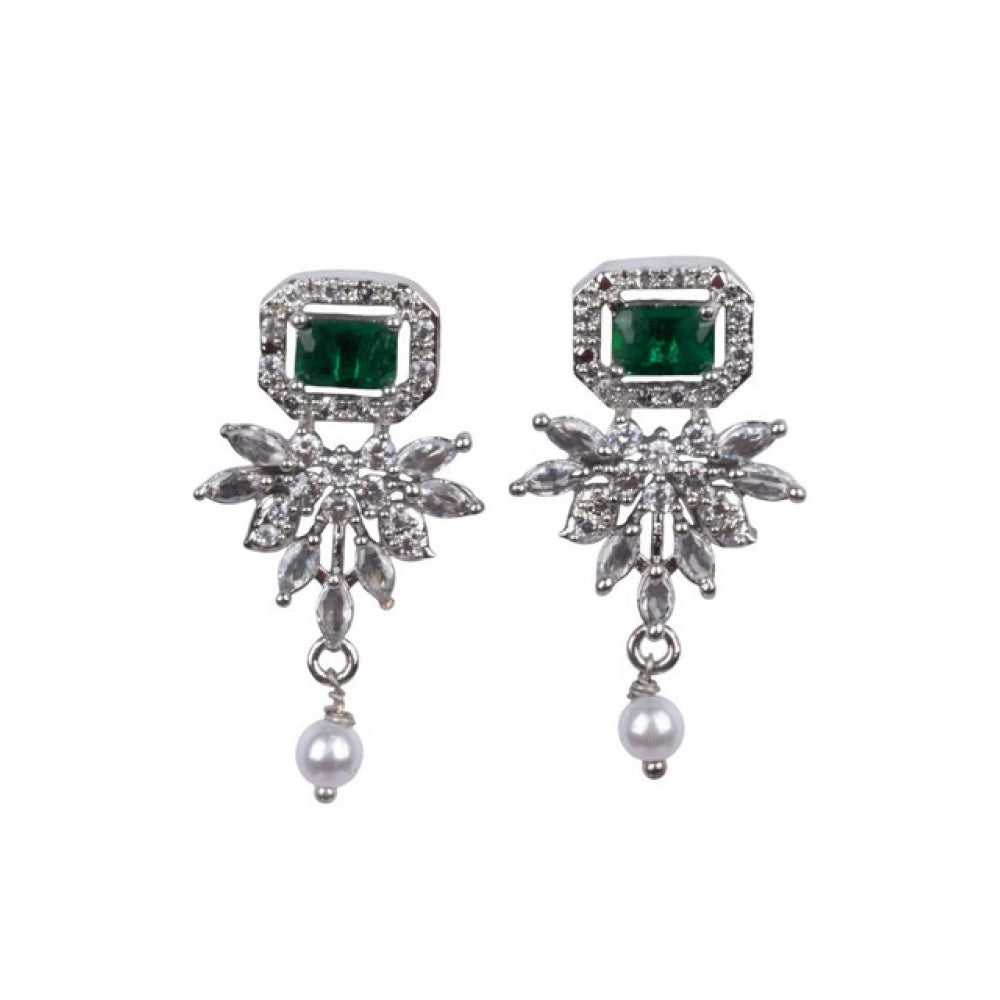 Green Silver-Plated Necklace Set No. 6 - Vkart - View 5
