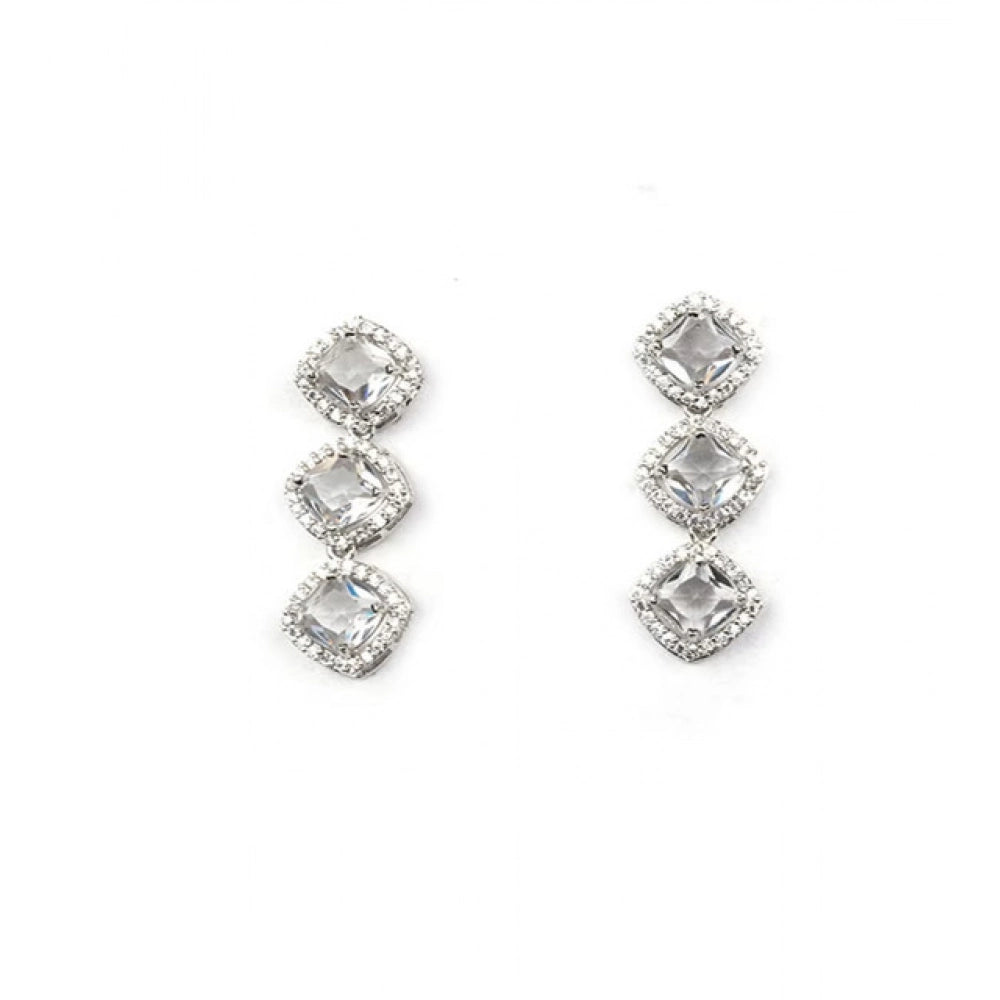 White Silver-Plated Necklace Set No. 2 - Vkart - View 4
