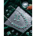 Turquoise Silver-Plated Necklace Set No. 7 - Vkart
