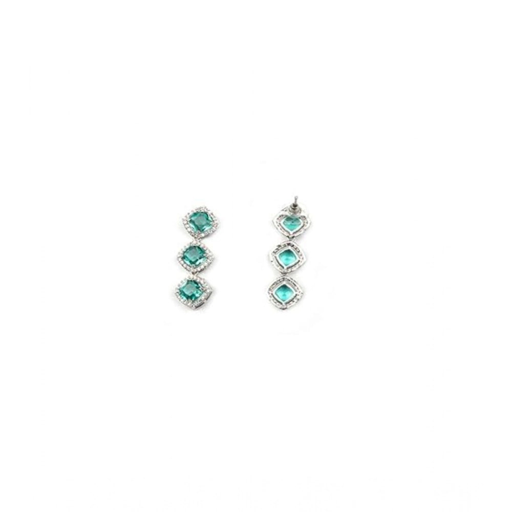 Green Silver-Plated Necklace Set No. 8 - Vkart - View 5