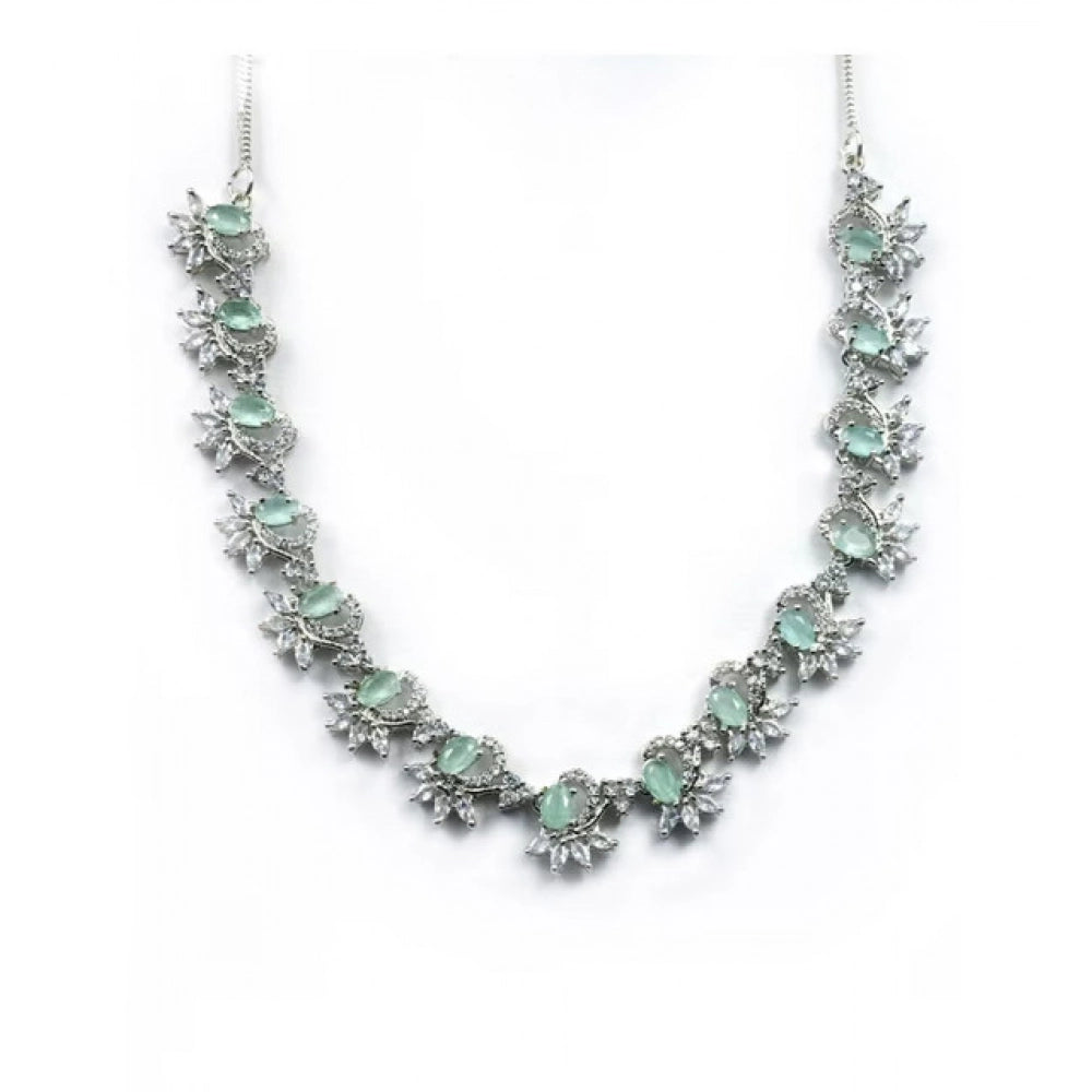 Turquoise Silver-Plated Necklace Set No. 8 - Vkart - View 4