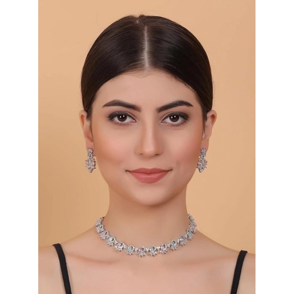 Multicolour Silver-Plated Necklace Set No. 2 - Vkart - View 4