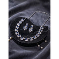 Blue Silver-Plated Necklace Set No. 4 - Vkart