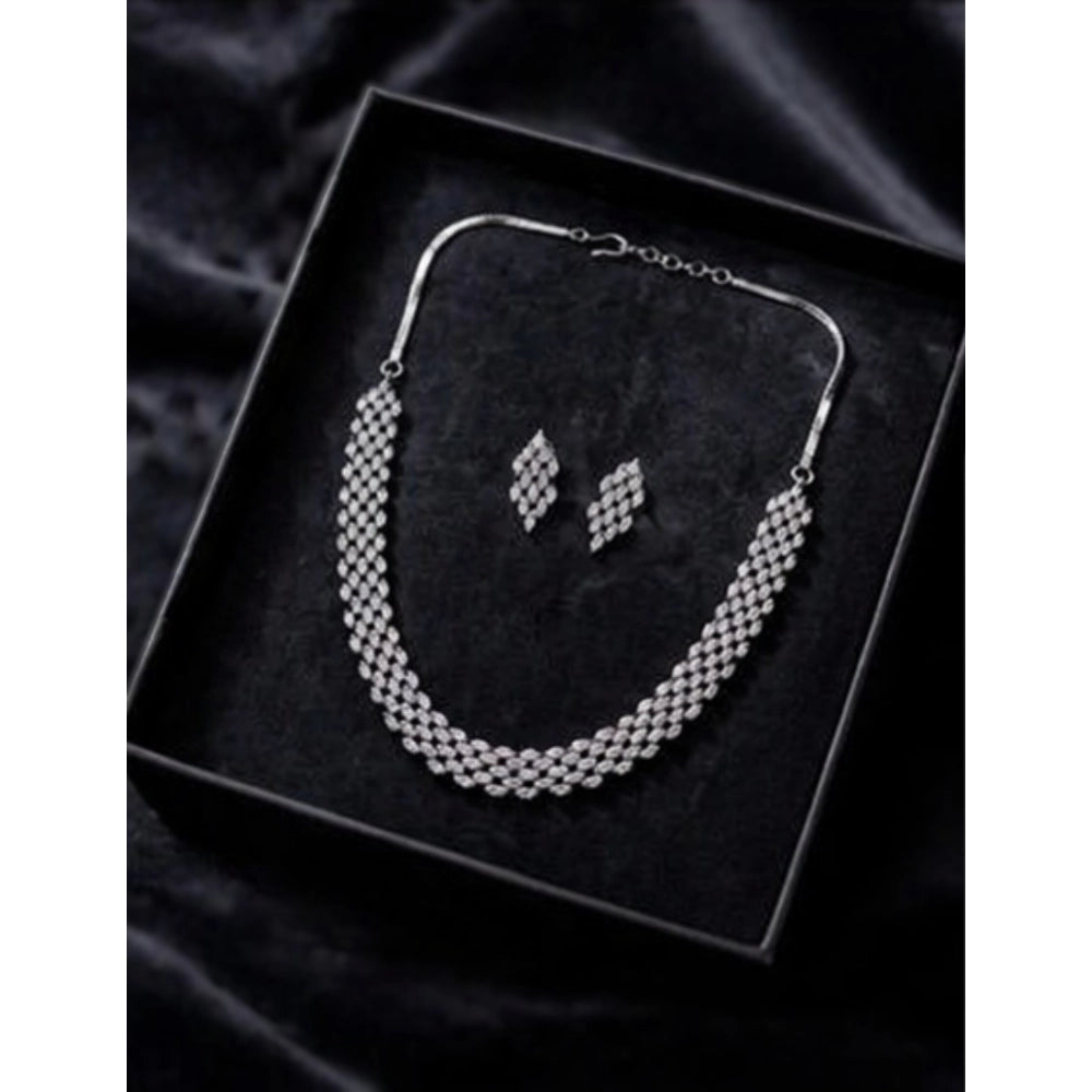 Silver-Plated Necklace Set No. 5 - Vkart - View 3