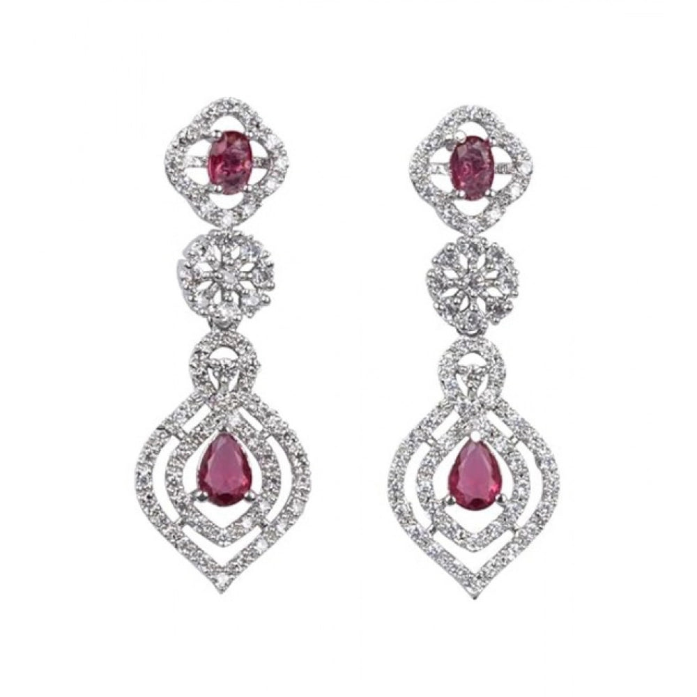 Red Silver-Plated Necklace Set No. 4 - Vkart - View 5