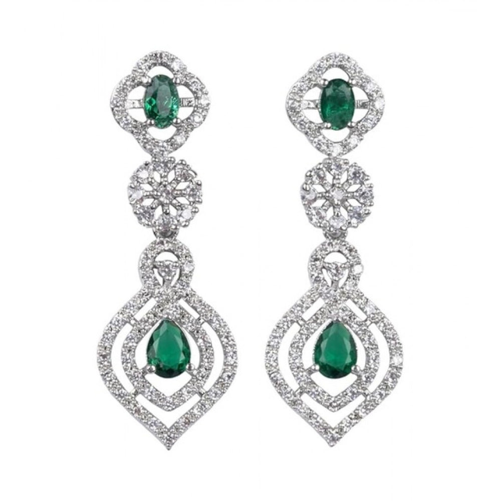 Green Silver-Plated Necklace Set No. 11 - Vkart - View 5