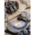 Blue Silver-Plated Necklace Set No. 5 - Vkart