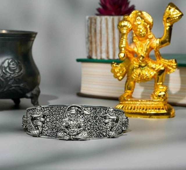 Silver Hanumanji Brass Kada - Vkart